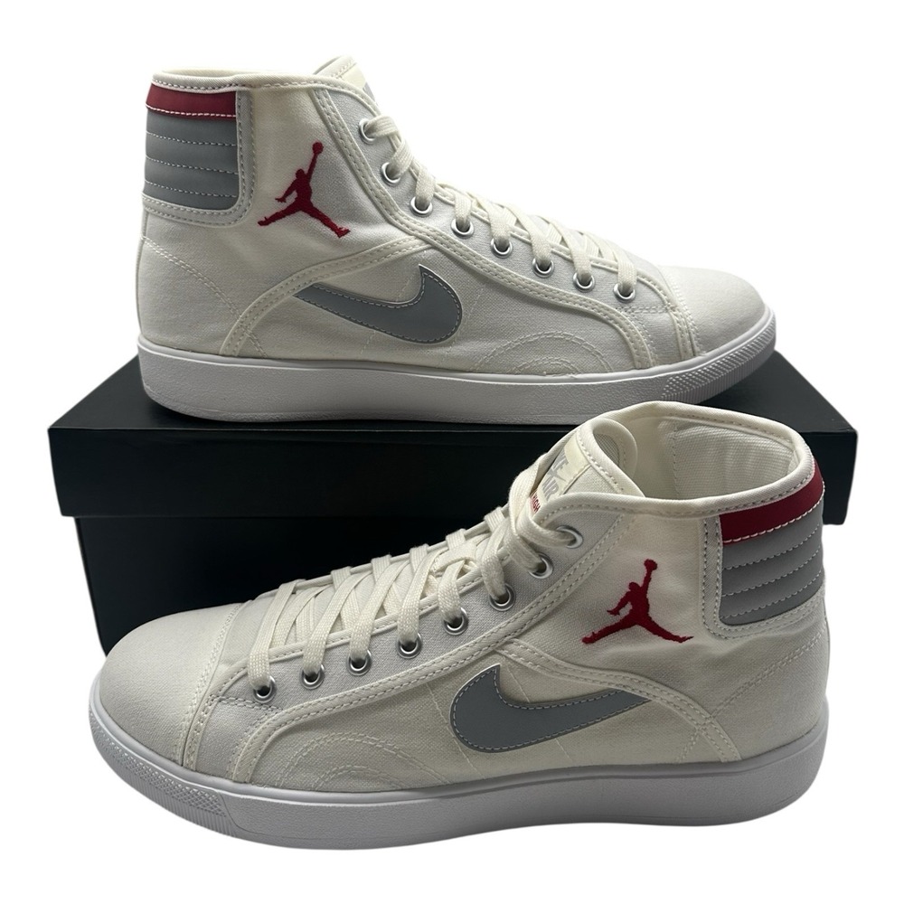 Air Jordan Sky High OG Shoes Mens Sz 9 White Gym Red Grey Sneakers 819953-102